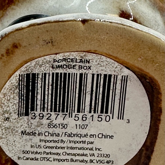 Porcelain Limoge Box Christmas Hinged Trinket Santa Reindeer Teddy Bear 4.5” - Picture 5 of 5